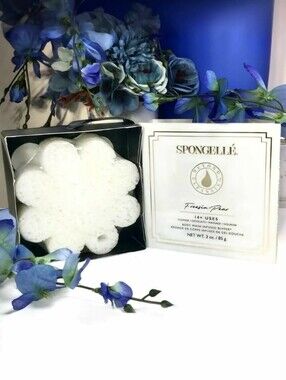Spongelle Freesia Pear Boxed Flower Body Wash Infused Buffing Sponge 85g *BNIB
